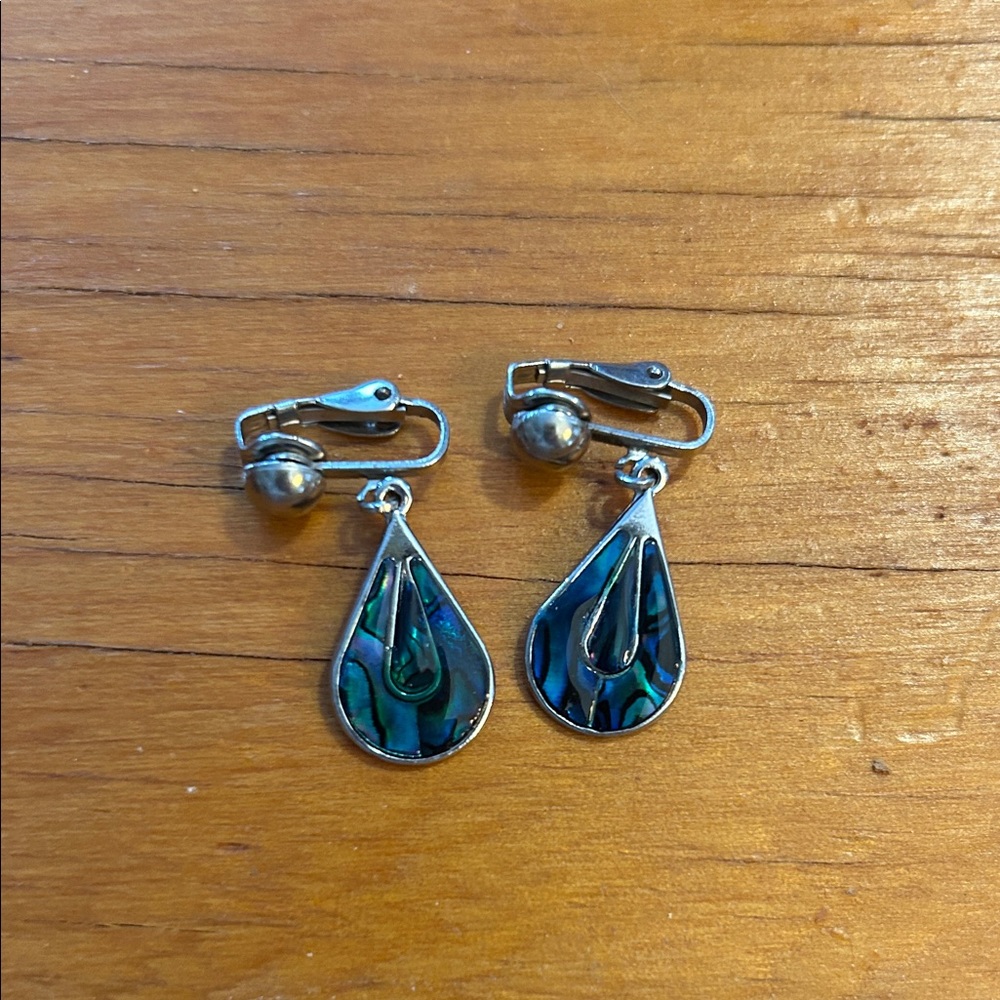 vintage Teardrop Clip-On Earrings